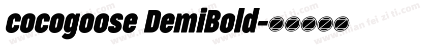 cocogoose DemiBold字体转换